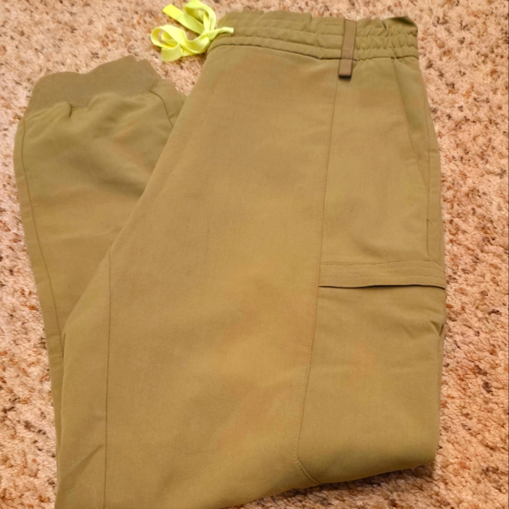 Womens Figs Lesage Jogger Bottom-Martini Olive-Small